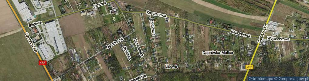 Zdjęcie satelitarne Chabrowa ul.